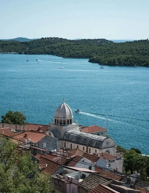 st Jakov cathedral and sea view